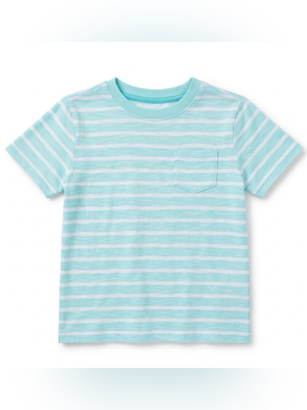 Janie and Jack | Aqua White Striped Boy Tshirt | 4T